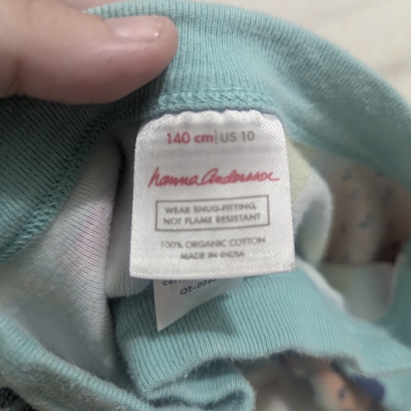 Hanna Andersson Teal Fruits Pajama Set - Picture 3 of 3